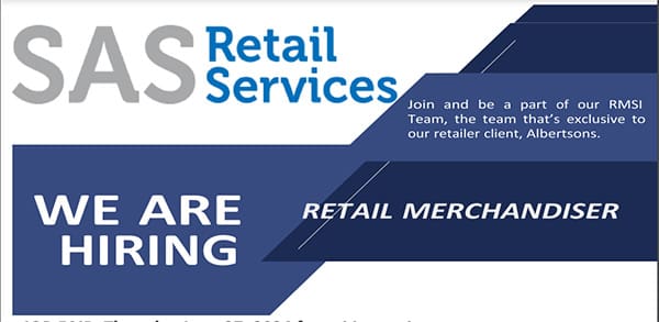 SAS Retail Services hiring event